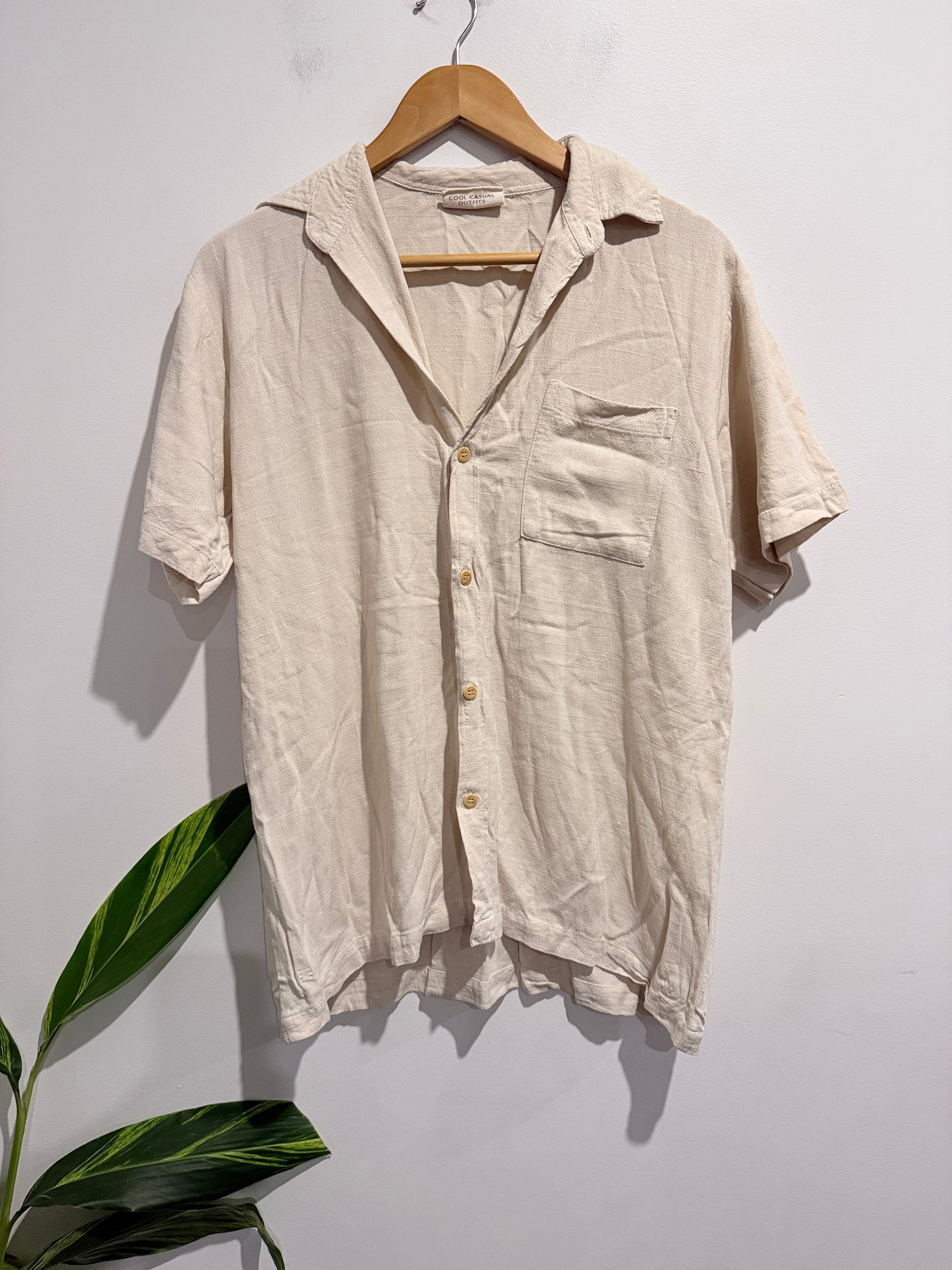 Kana Maru Short-sleeved Resort Shirt Size M