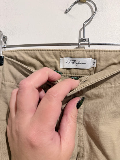 H.brothers Khaki Cargo Shorts Size M