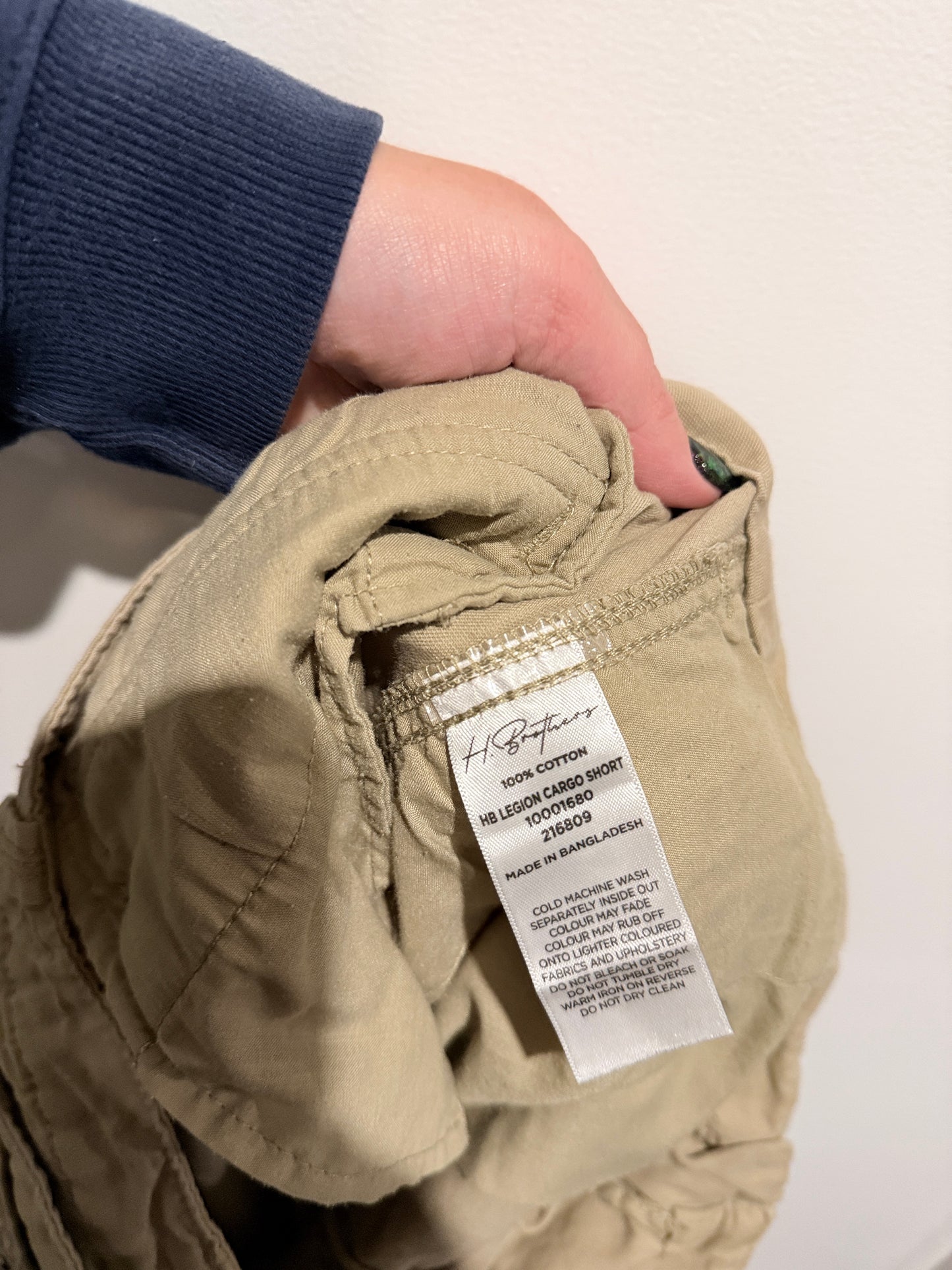 H.brothers Khaki Cargo Shorts Size M