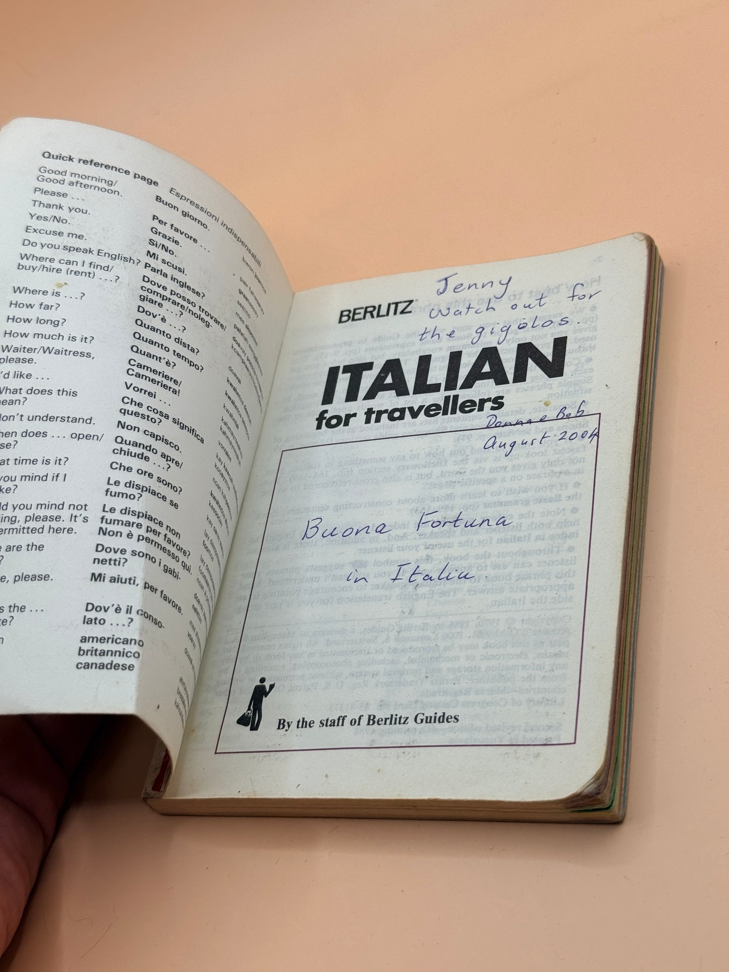 Italian for Travellers by Berlitz Guides