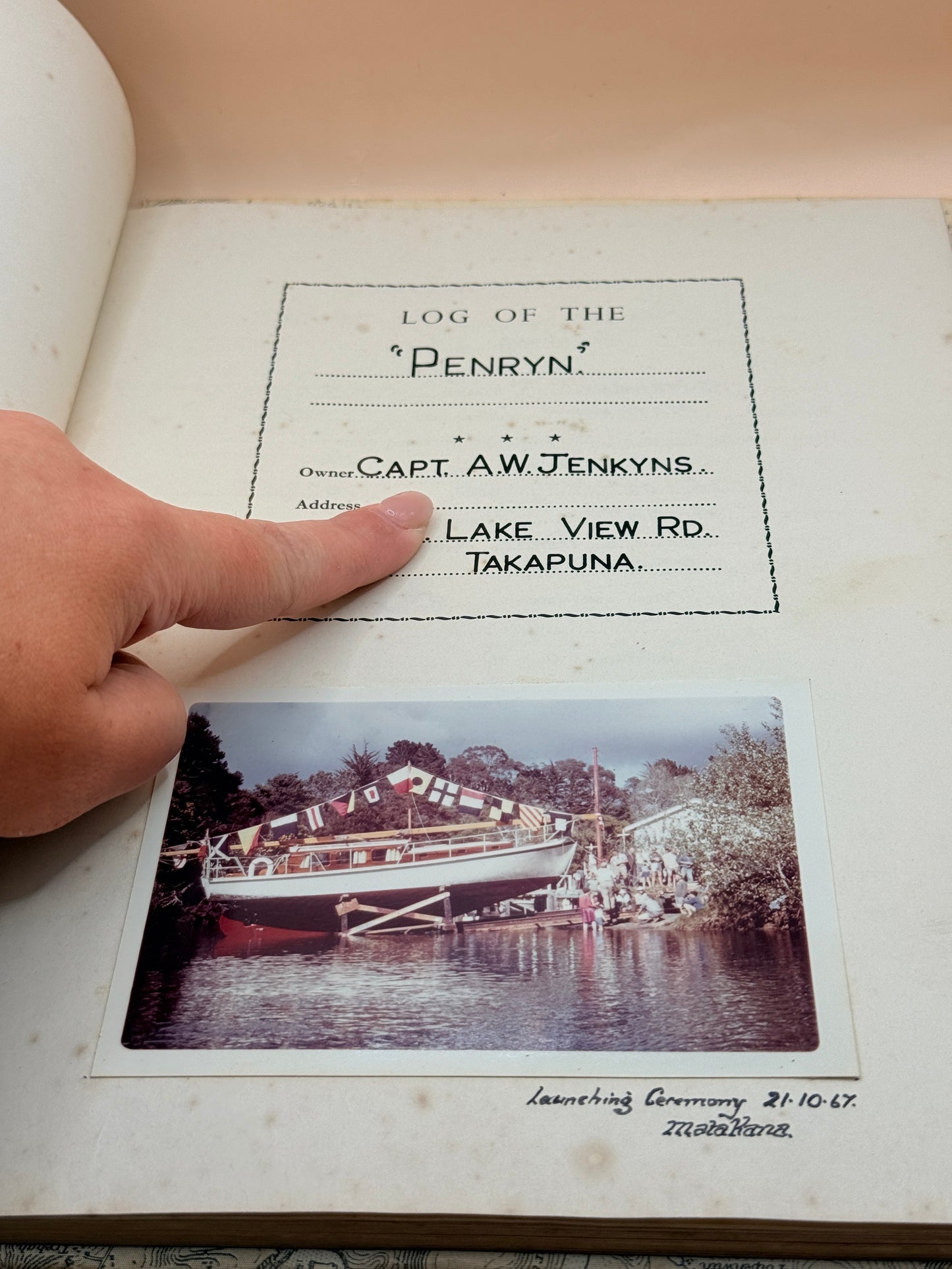 Log Of The “Penryn” By Capt. A.W. Jenkyns