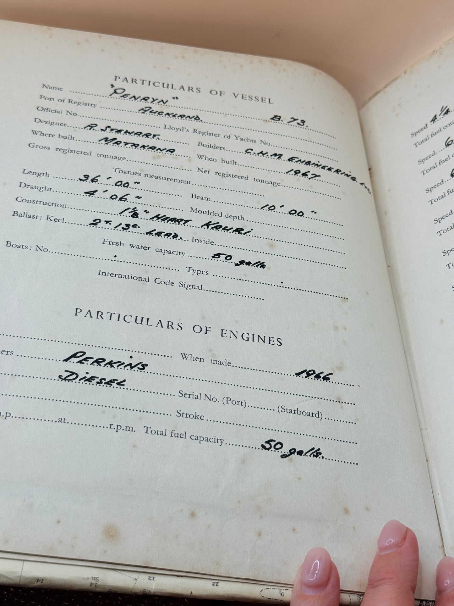 Log Of The “Penryn” By Capt. A.W. Jenkyns
