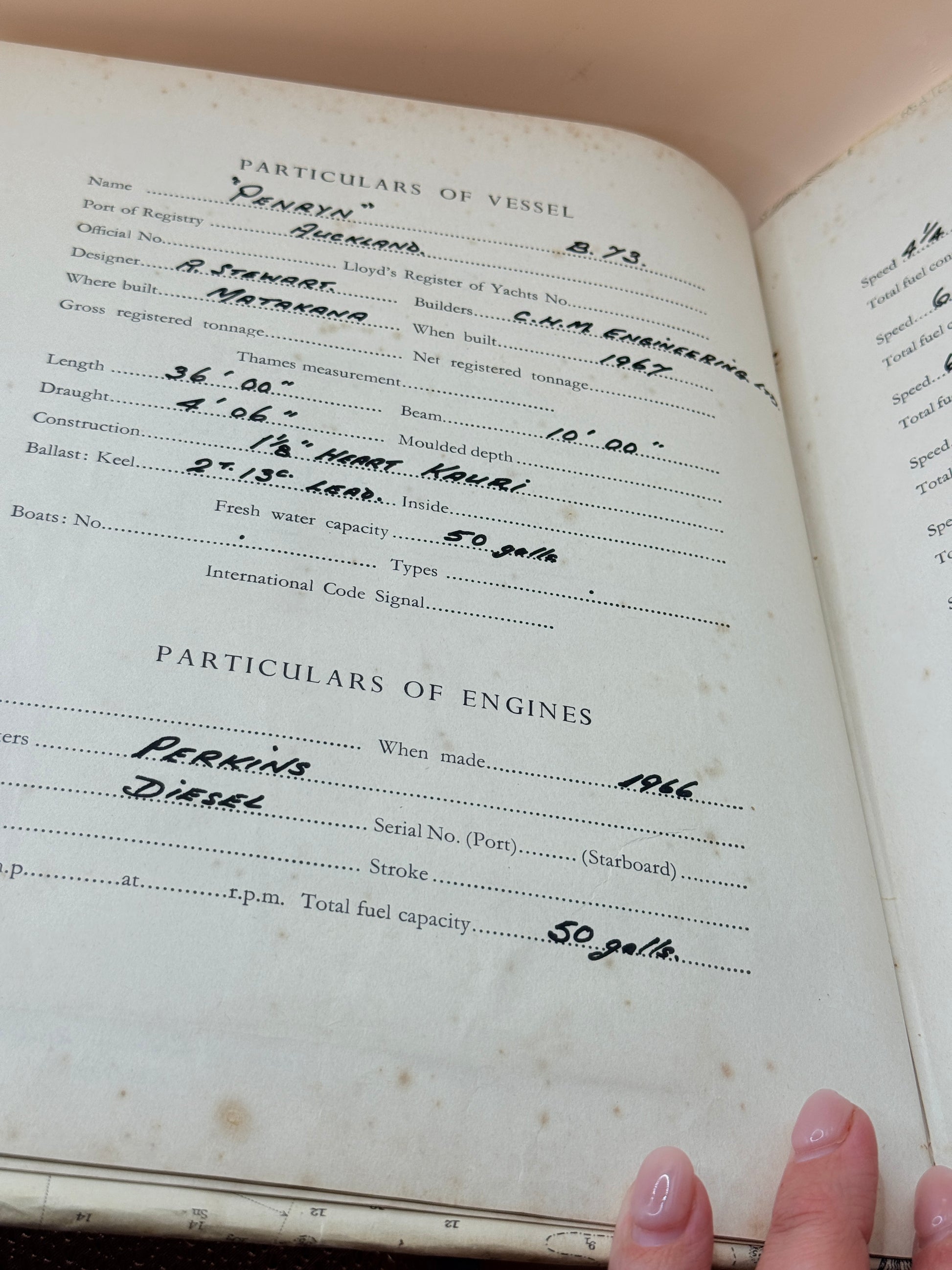 Log Of The “Penryn” By Capt. A.W. Jenkyns