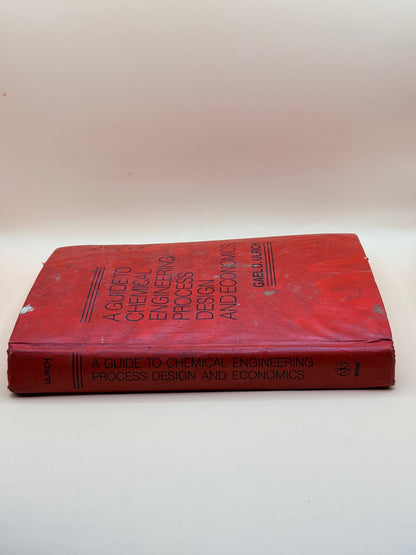 A Guide To Chemical Engineering Process Design And Economics By Gael D.