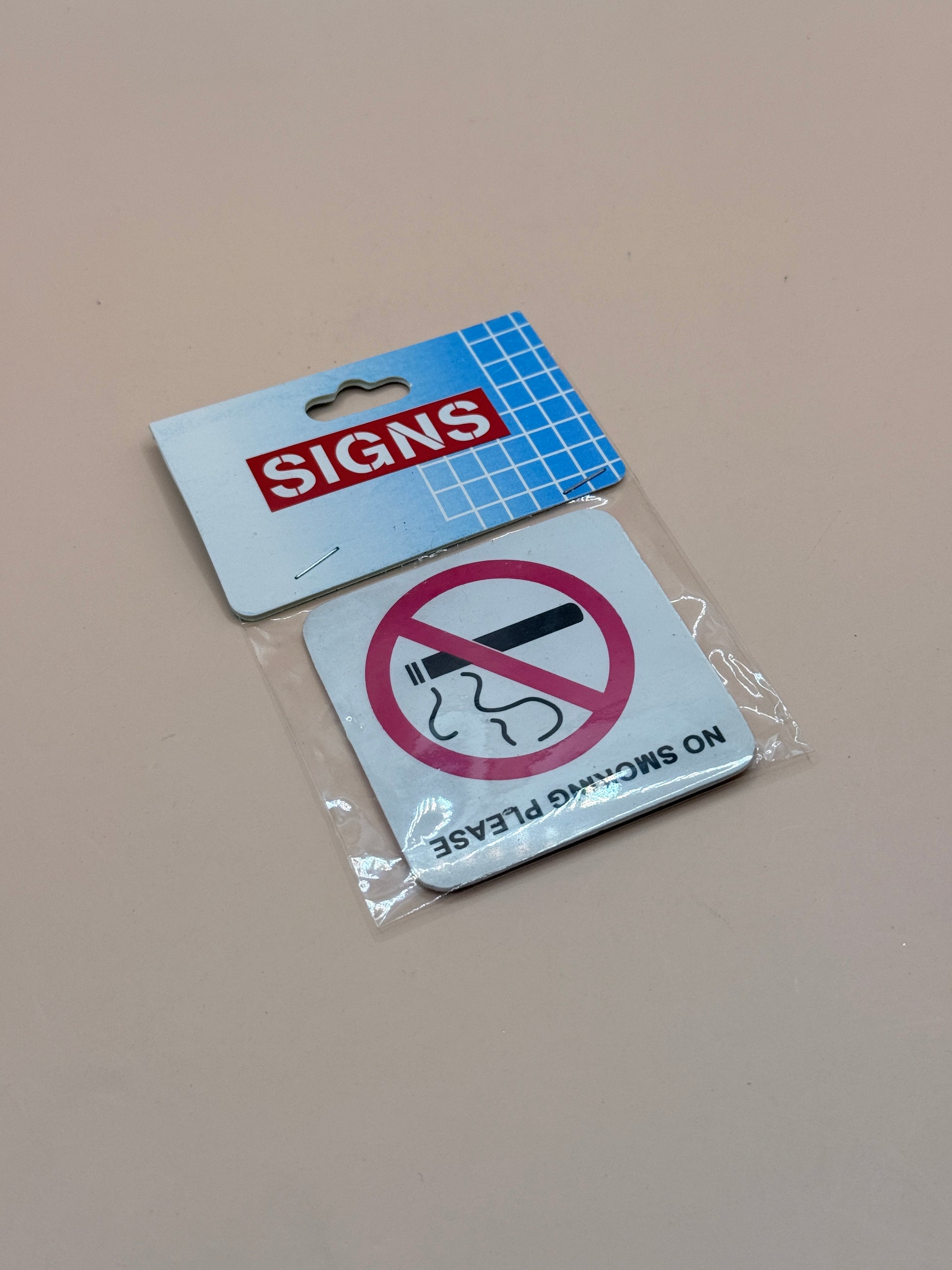 No Smoking Please Sign Plaque Wall Sticker