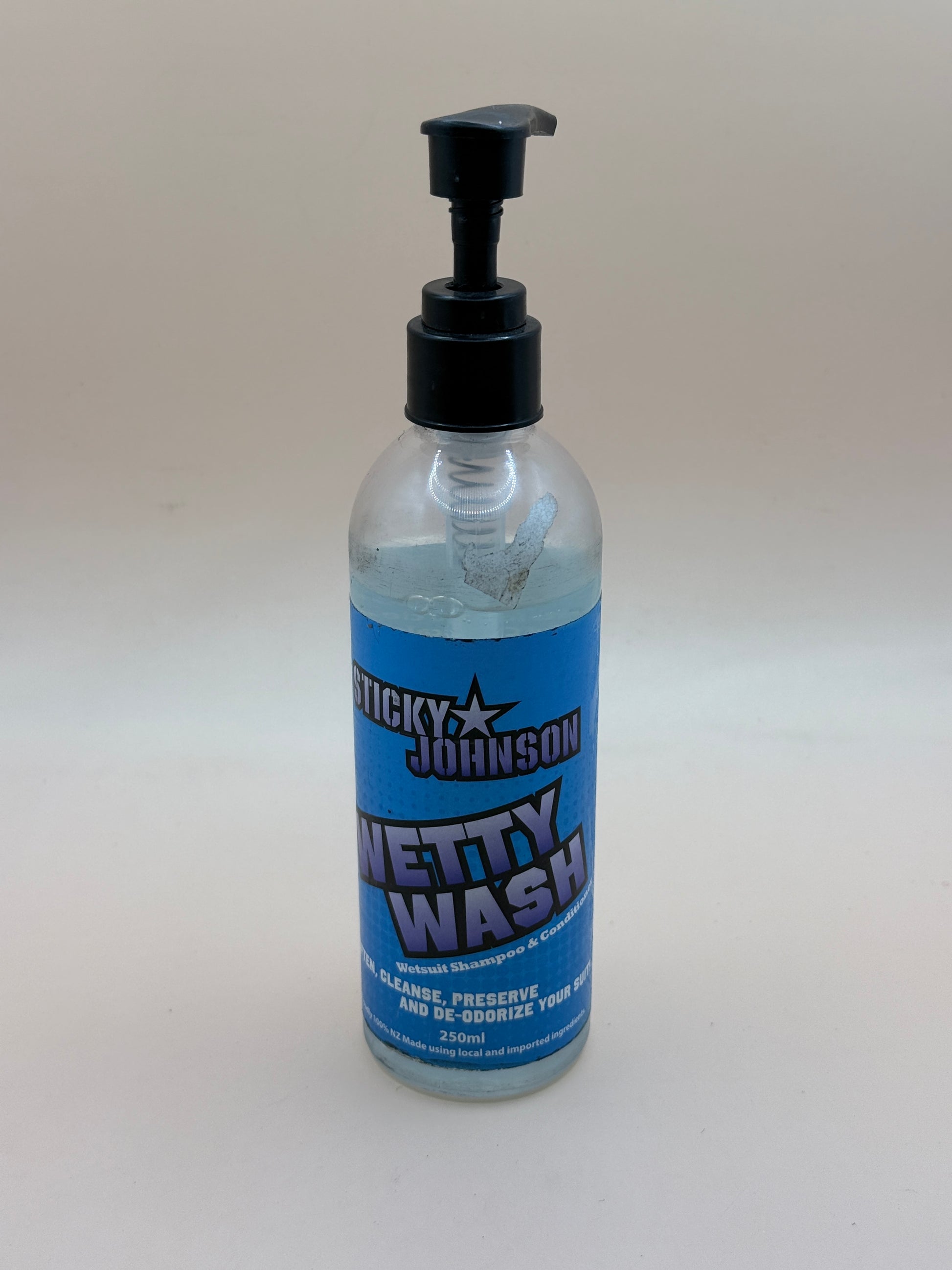 Sticky Johnson Wetty Wash Wetsuit Shampoo & Conditioner 250mL