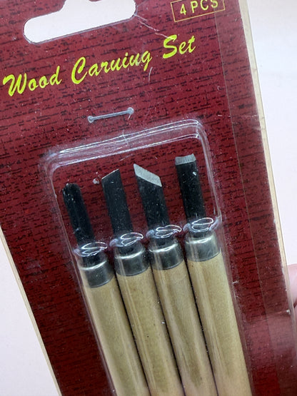 4 Piece Wood Carving Tool Set