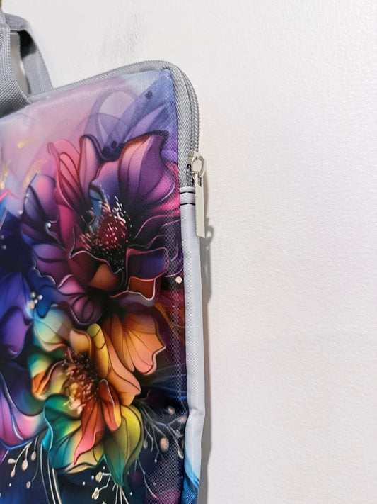 Colourful Floral Laptop Sleeve Carry Case