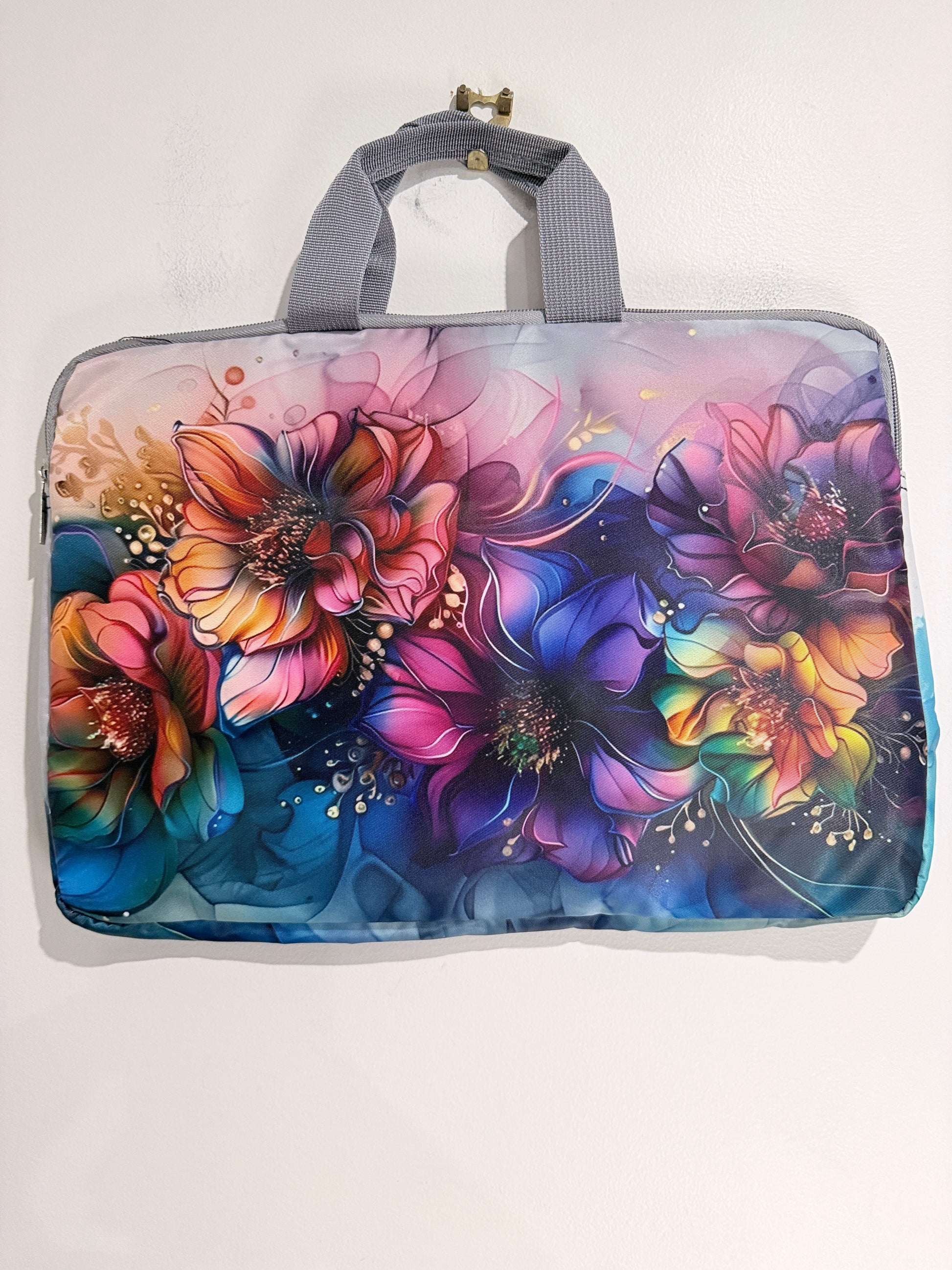 Colourful Floral Laptop Sleeve Carry Case