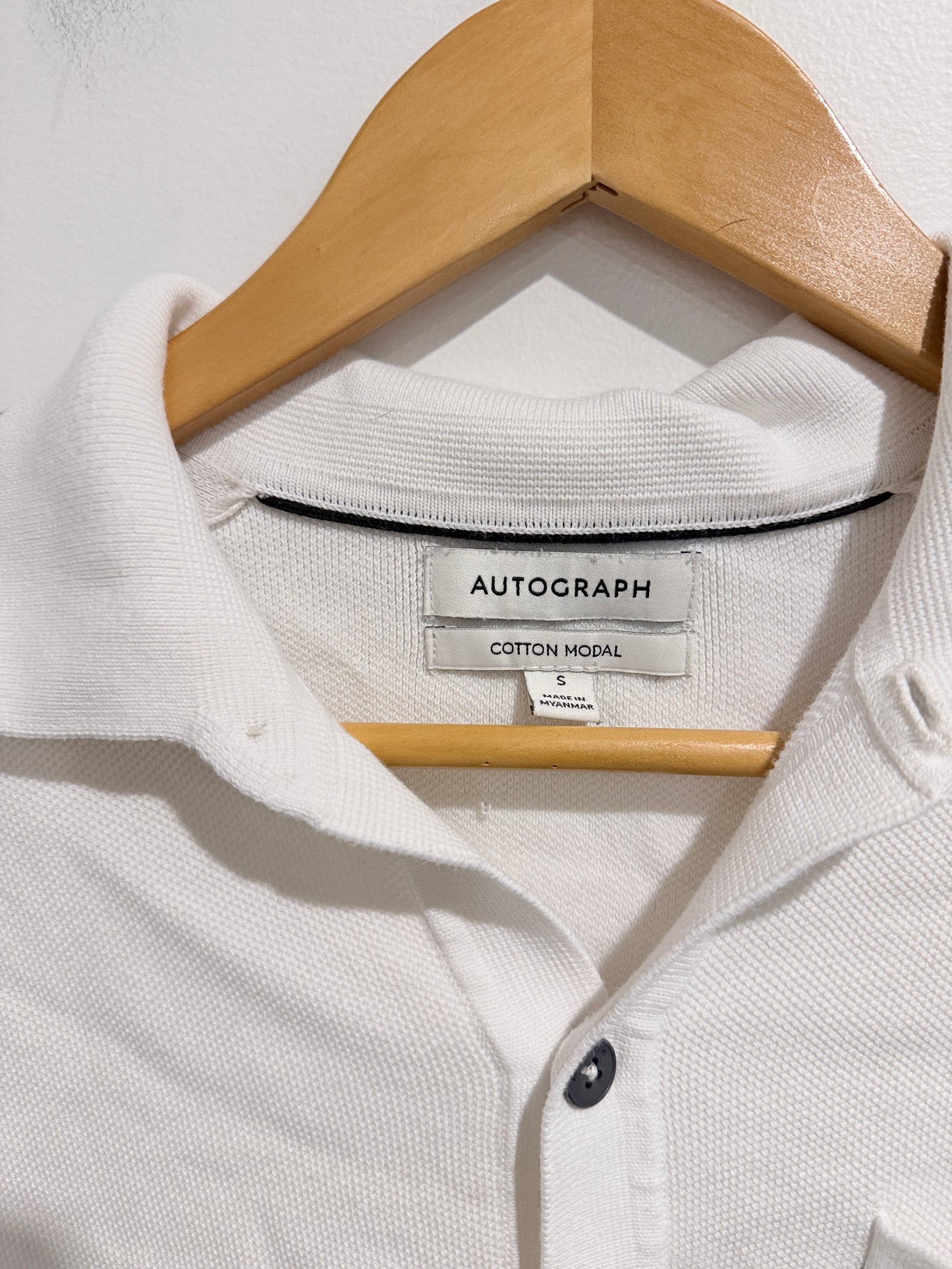 Autograph Knitted Polo Shirt Size S | Chest: 35-37in | 87-94cm