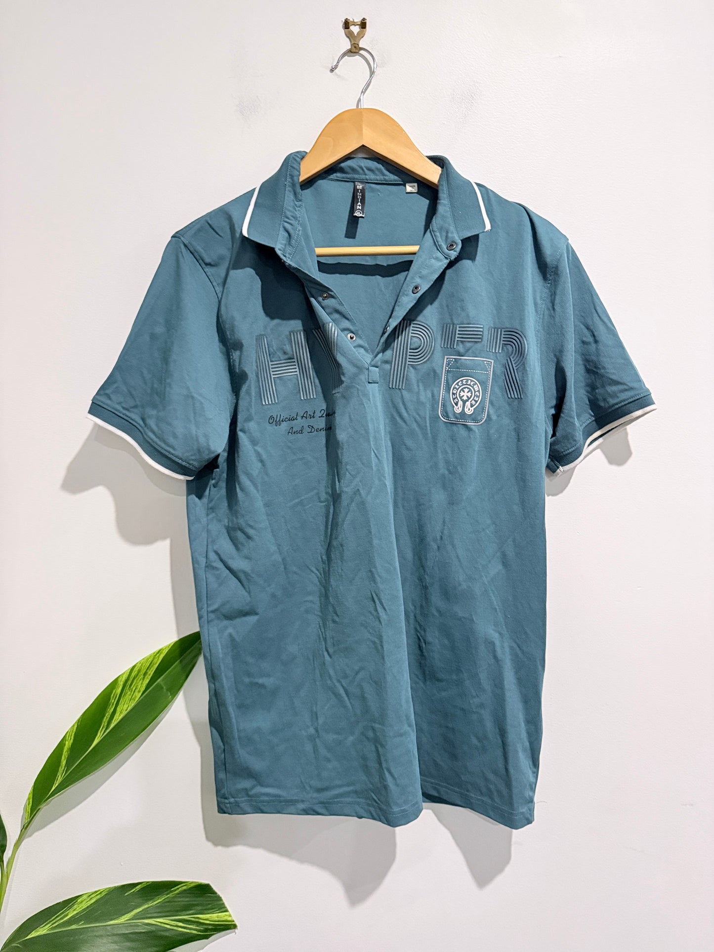 Be INDIAN Piqué Short-sleeve Polo Shirt Size XL | U/Arm to U/Arm 52cm