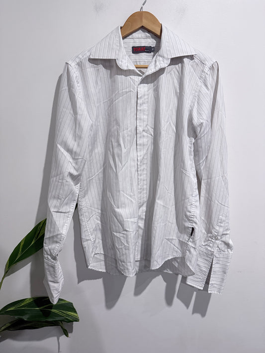 Tommy Long-sleeve Dress Shirt Size M