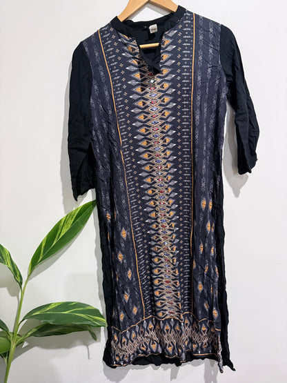 Unknown MRP 595 Printed Handloom Cotton Kurti