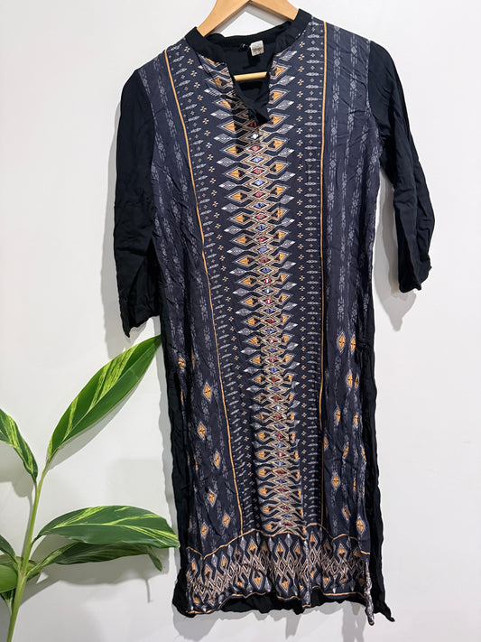 Unknown MRP 595 Printed Handloom Cotton Kurti