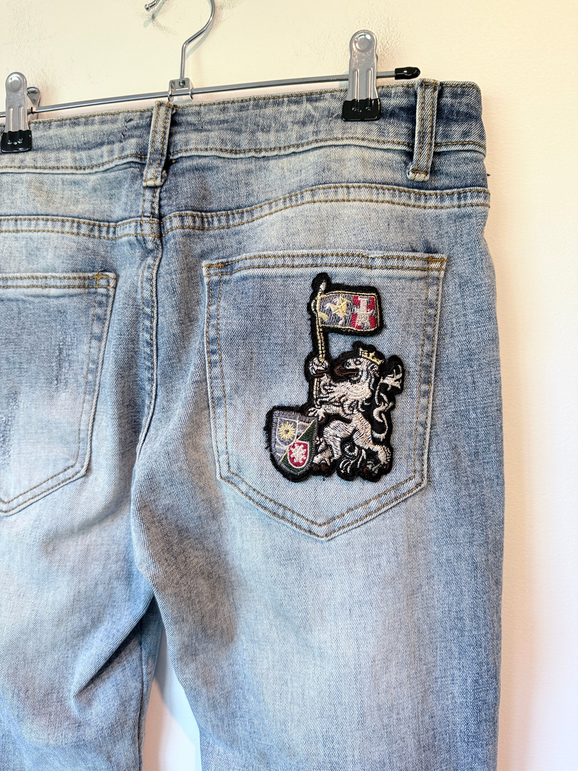 Dolce & Gabbana Light-wash Embellished Jeans Size 29 | Waist 78cm