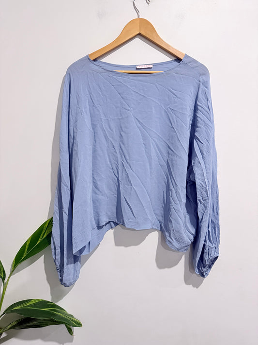 Widdess Long-sleeve Crop Top Size L