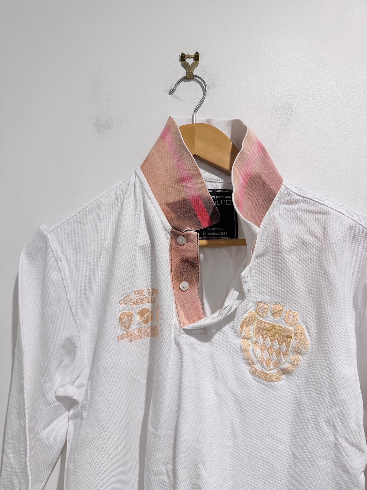 Chasecult Long-sleeve Rugby Shirt Size U/Arm to U/Arm 48cm
