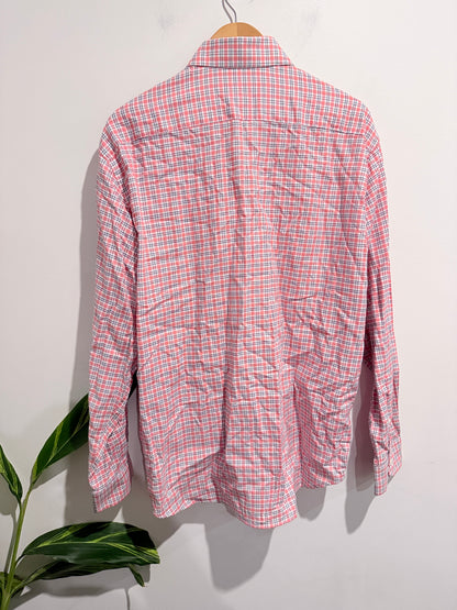 Cambridge Checkered Long-sleeve Shirt Size U/Arm to U/Arm 65cm