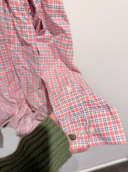 Cambridge Checkered Long-sleeve Shirt Size U/Arm to U/Arm 65cm