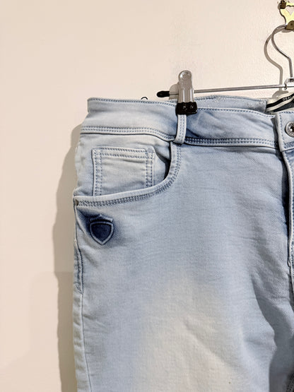 Deal Jeans Light Wash Denim Capri Jeans Size 3XL | U/Arm to U/Arm 92cm