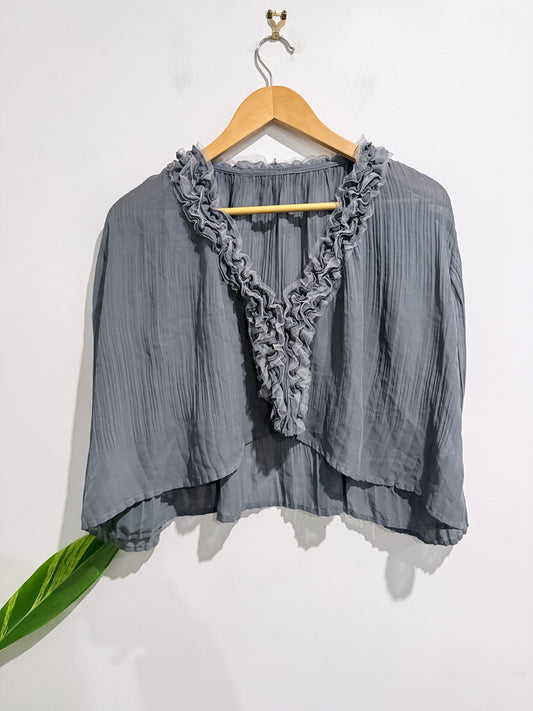 Brand Unknown V-neckline Ruffle Blouse