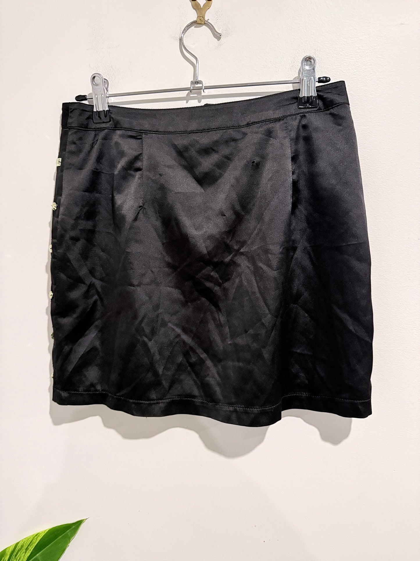 Krafty Black Punk Rock-style Mini Skirt Size S | Waist: 72cm