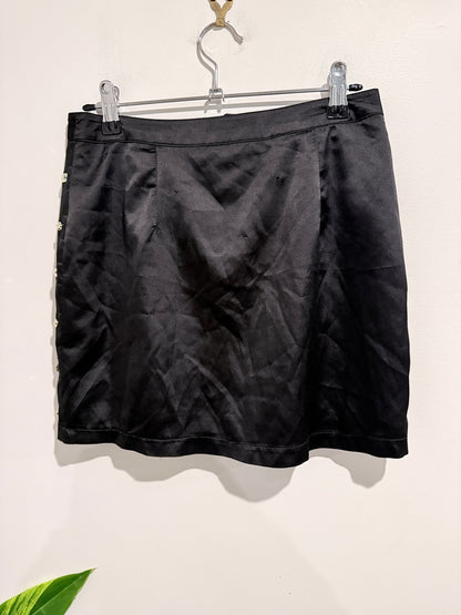 Krafty Black Punk Rock-style Mini Skirt Size S | Waist: 72cm