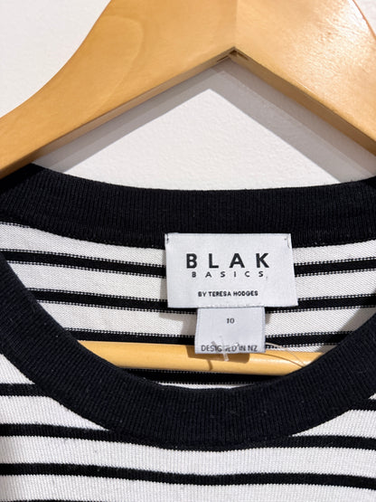 Blak Basics Striped Knit Sleeveless Top Size 10