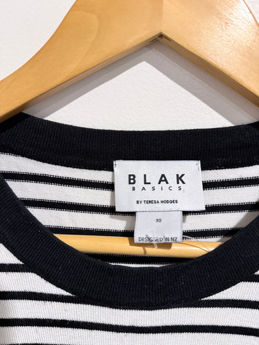 Blak Basics Striped Knit Sleeveless Top Size 10