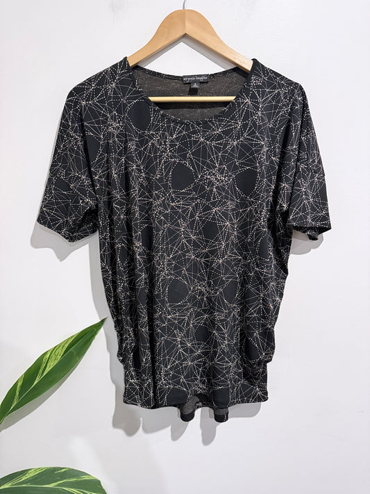 Anyone's Daughter (NZ Made) Spider Web Patterned Top Size S