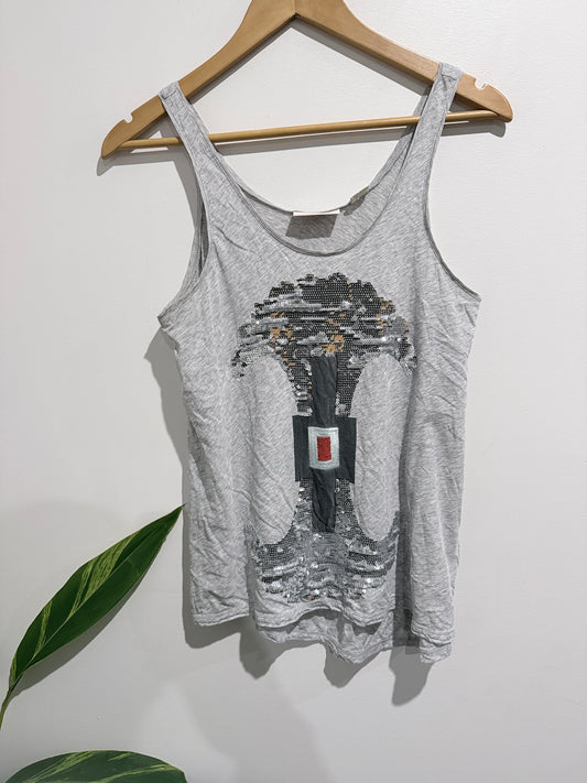 Sass & Bide Graphic Tank Top Size XS