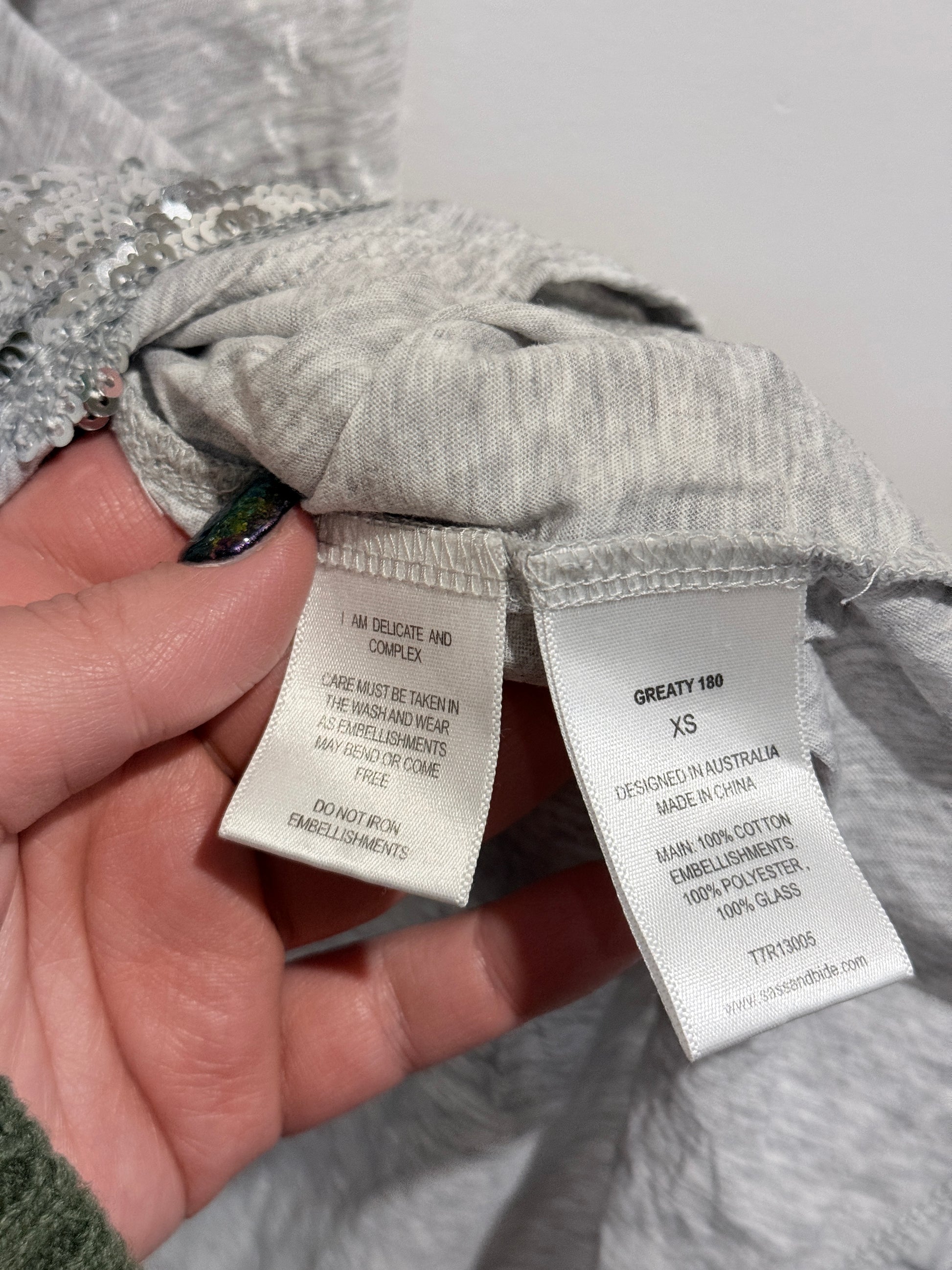 Sass & Bide Graphic Tank Top Size XS