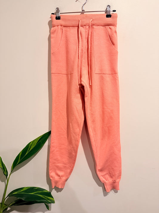 High-rise Knit Jogger Pants Size Waist 60cm