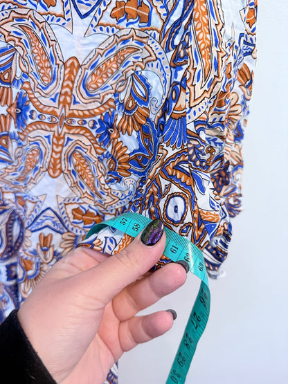 Brand Unknown Bohemian-style Printed Shift Dress Size 5XL | U/Arm to U/Arm 61cm