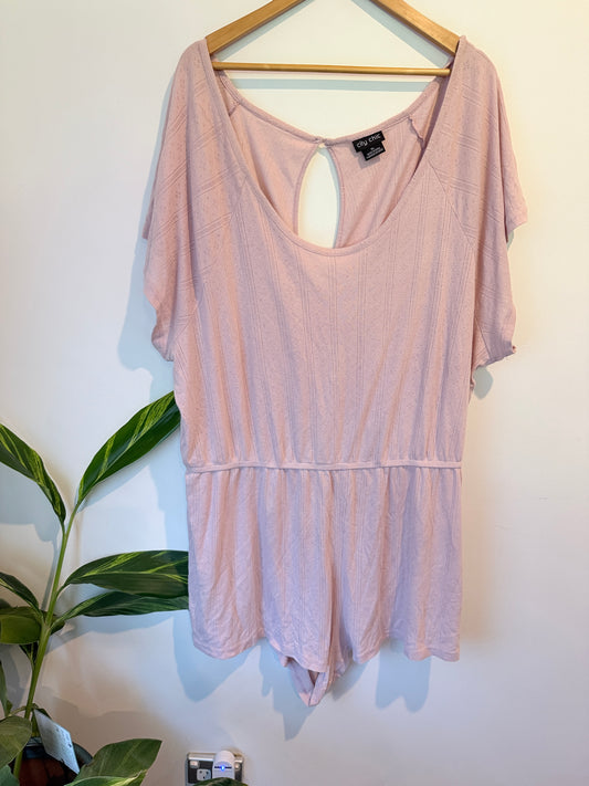 City Chic Short Sleeve Romper Size XL