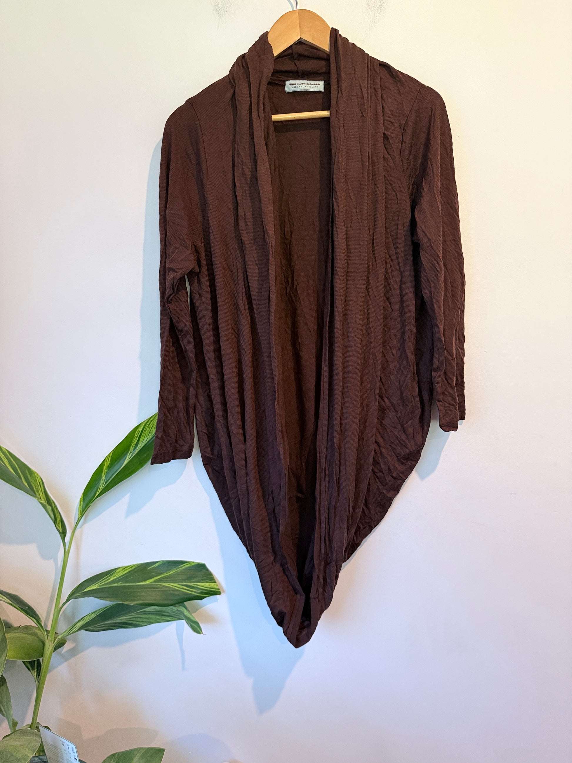 Who Slapped Johnny Open-front Cocoon Cardigan Size 61cm