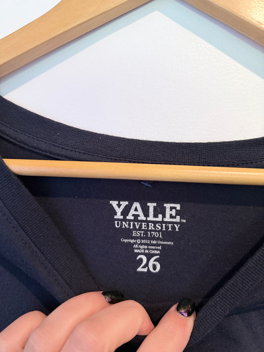 Brand Unknown Yale University Collegiate Graphic T-shirt Size 26 | U/Arm to U/Arm 71cm
