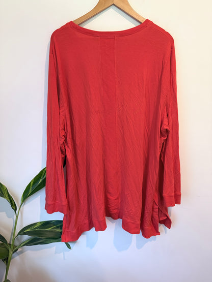 Brand Unknown Long-sleeve Oversized Tunic Top Size U/Arm to U/Arm 71cm