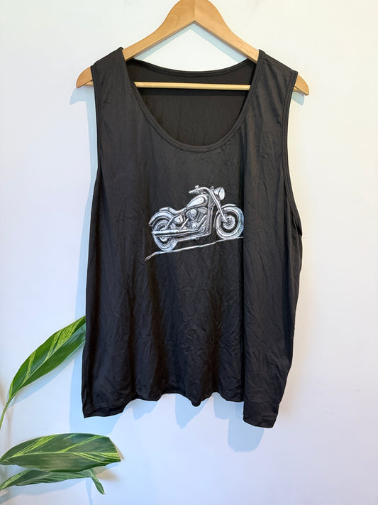 Brand Unknown Sleeveless Tank Top Size 5XL | U/Arm to U/Arm 66cm