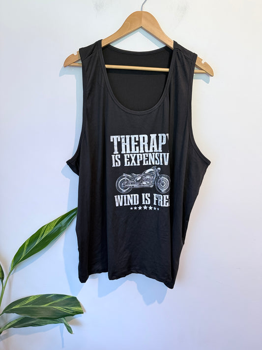Brand Unknown Graphic Biker Tank Top Size 5XL | U/Arm to U/Arm 68cm