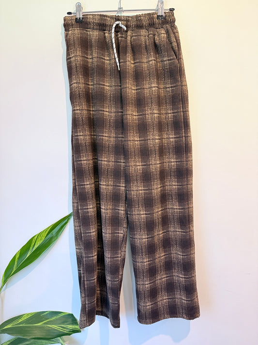Wide-leg Drawstring Pants Size M | Waist: 64cm