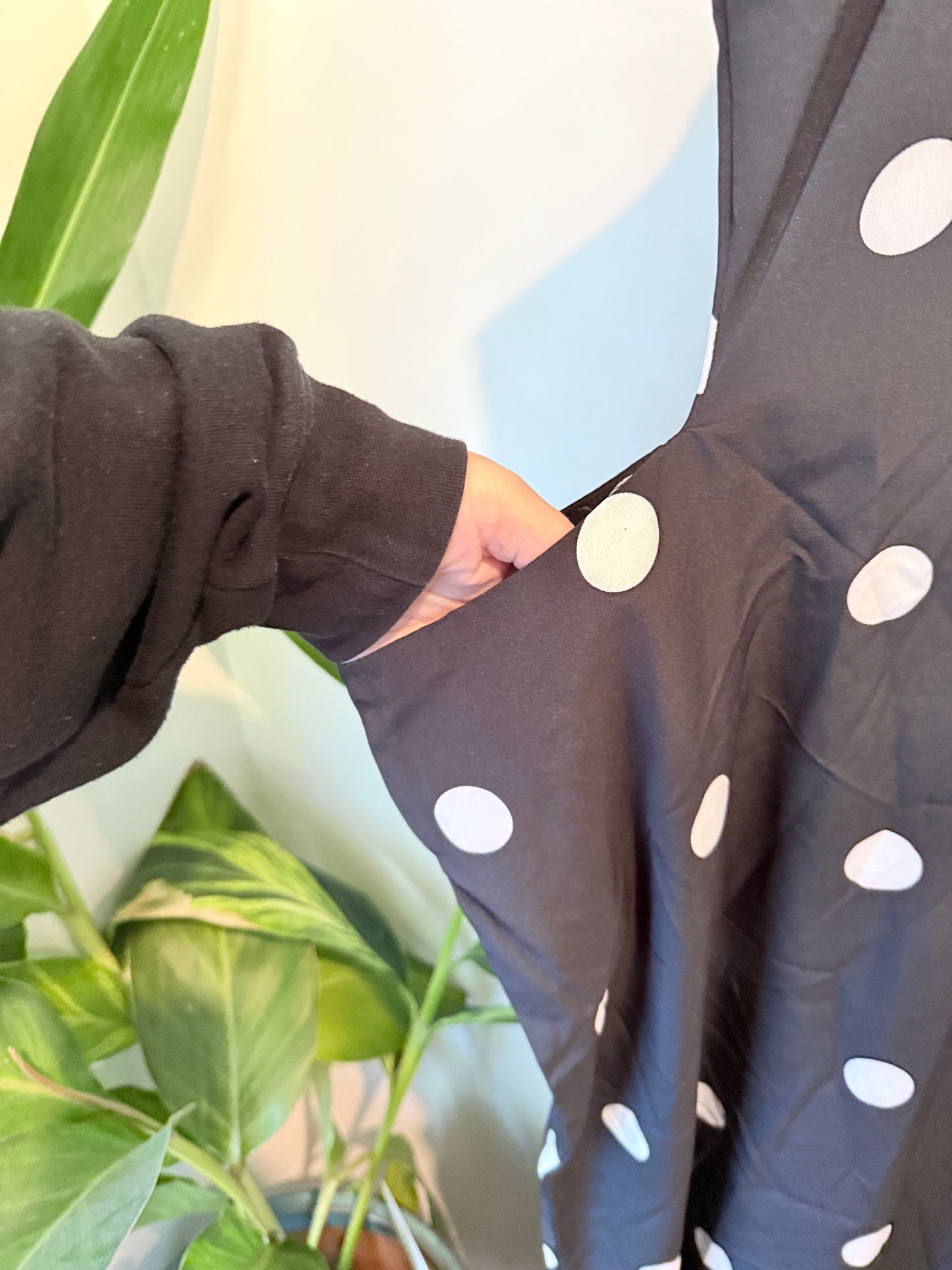 Brand Unknown Polka Dot Sleeveless Maxi Dress Size 4XL | U/Arm to U/Arm 62cm