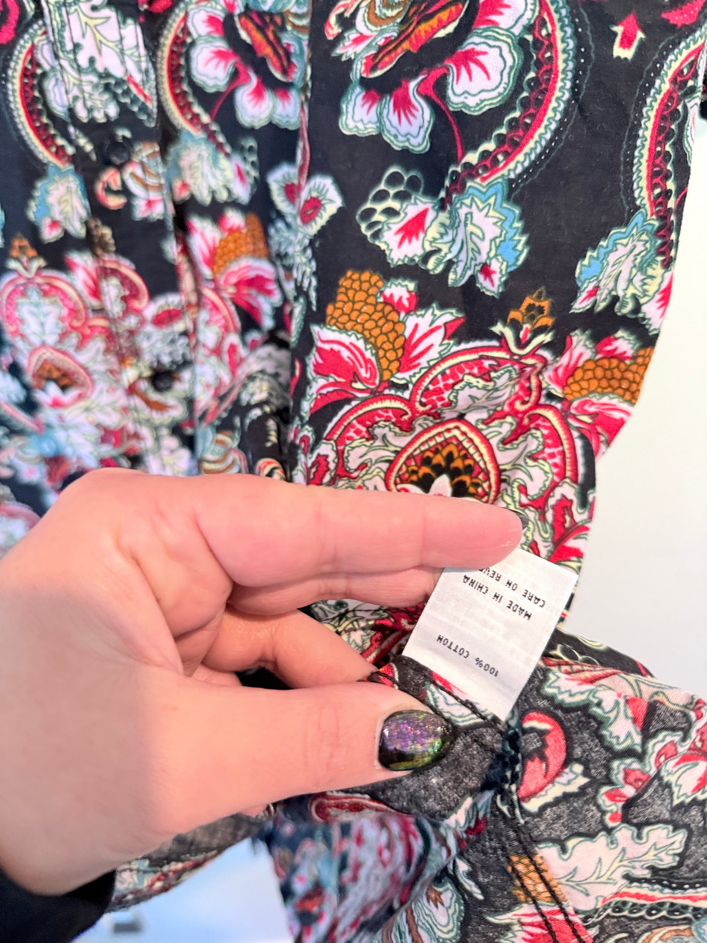 &Lo&behold Short-sleeve Casual Button-down Shirt Size 4XL | U/Arm to U/Arm 70cm
