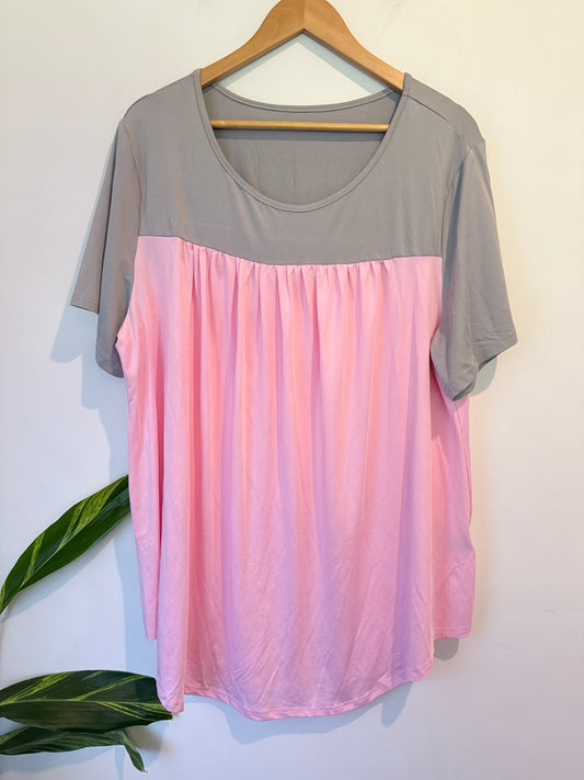 Shein Colorblock Tunic Shirt Size 4XL