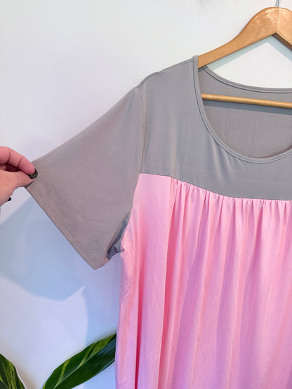 Shein Colorblock Tunic Shirt Size 4XL