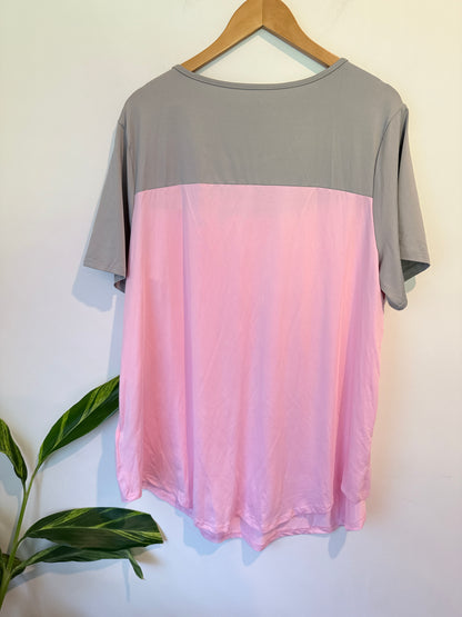 Shein Colorblock Tunic Shirt Size 4XL