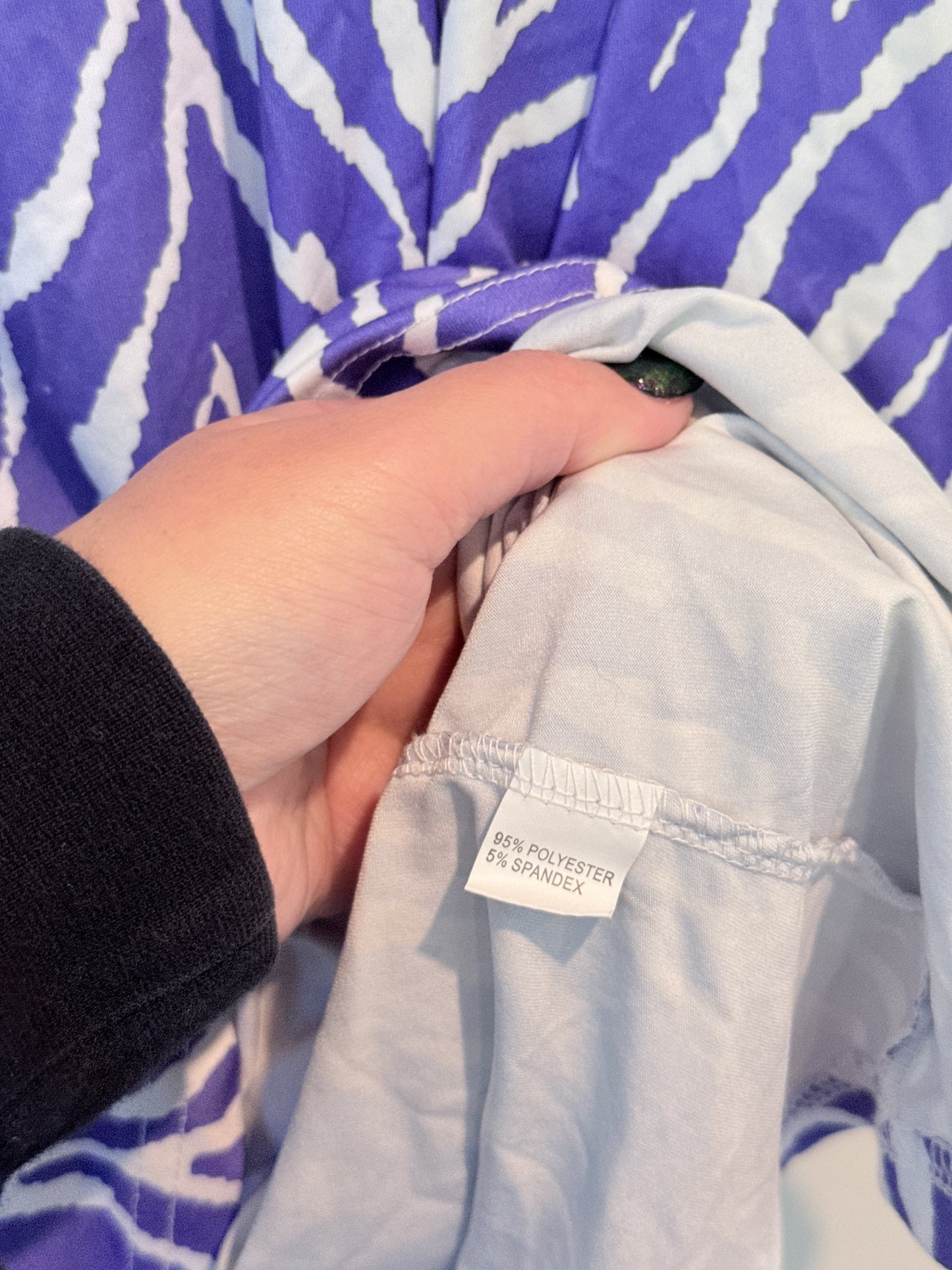 Brand Unknown Zebra Print Cold-shoulder Top Size U/Arm to U/Arm 72cm