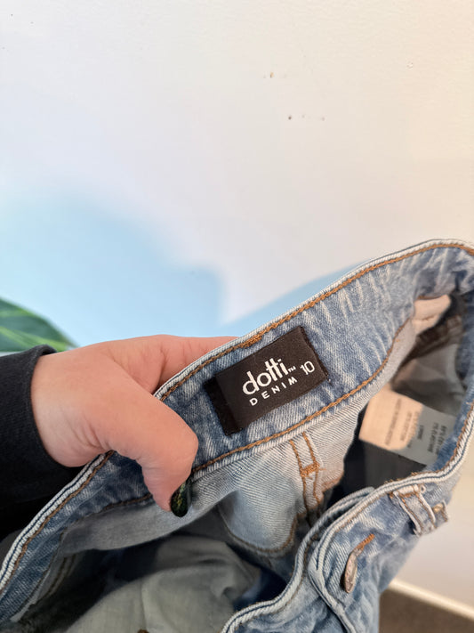 Dotti High-waisted Denim Shorts Size 10