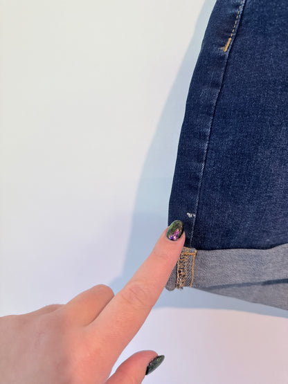H & H Cuffed Denim Jean Shorts Size 10