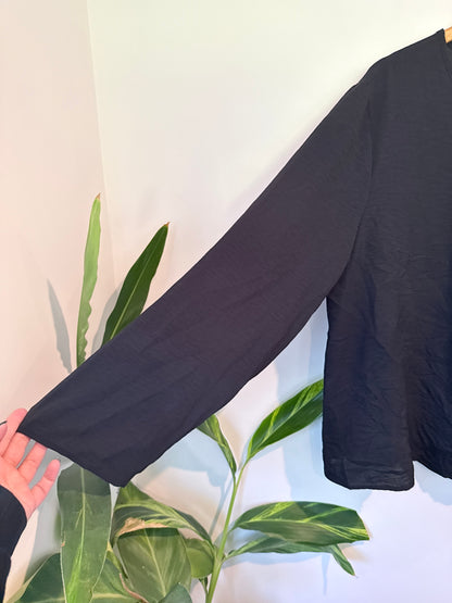 Brand Unknown Long-sleeve Half-zip Pullover Shirt Size 5XL | U/Arm to U/Arm 63cm